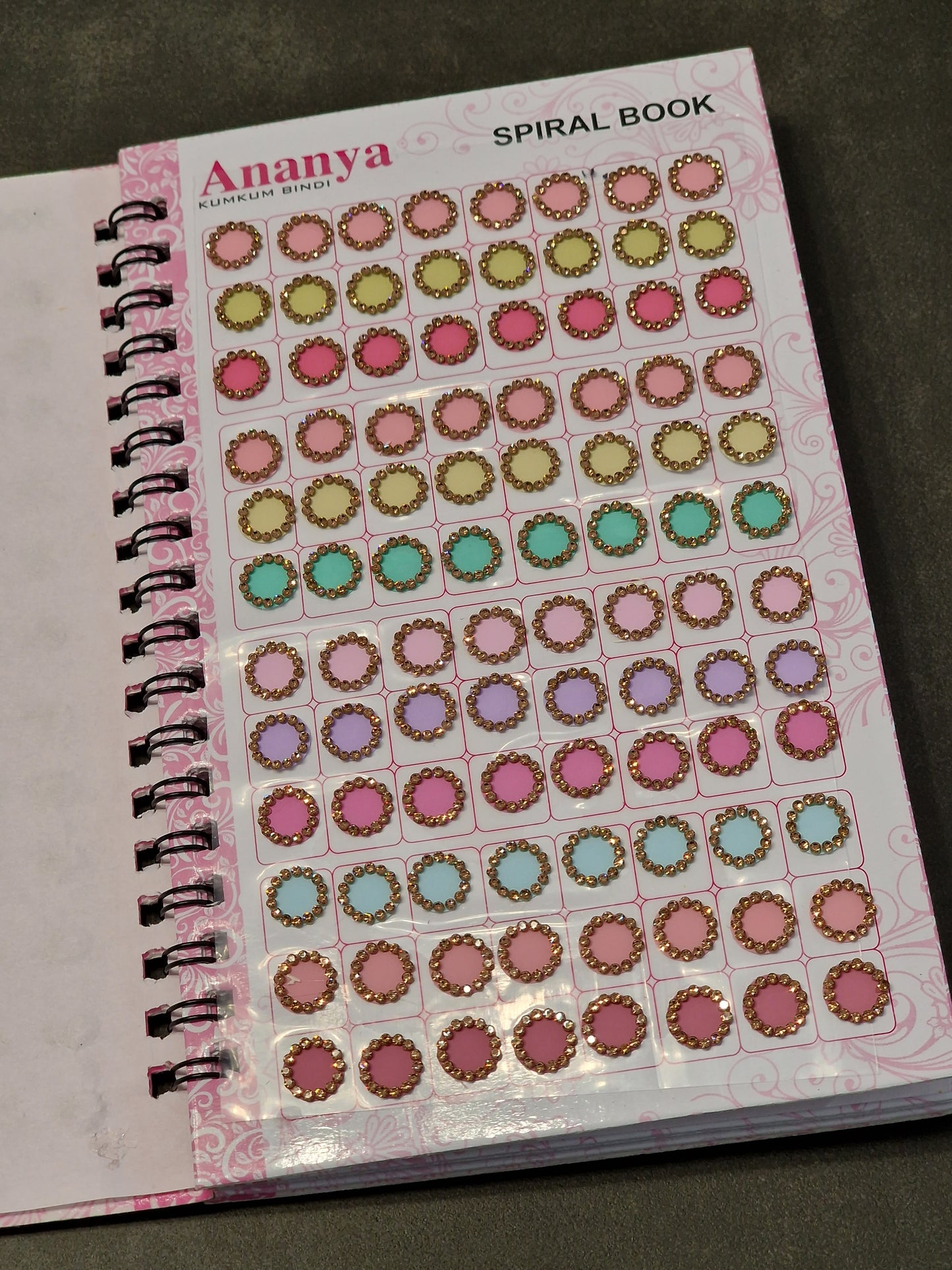 Pastel Diamanté Bindi Book