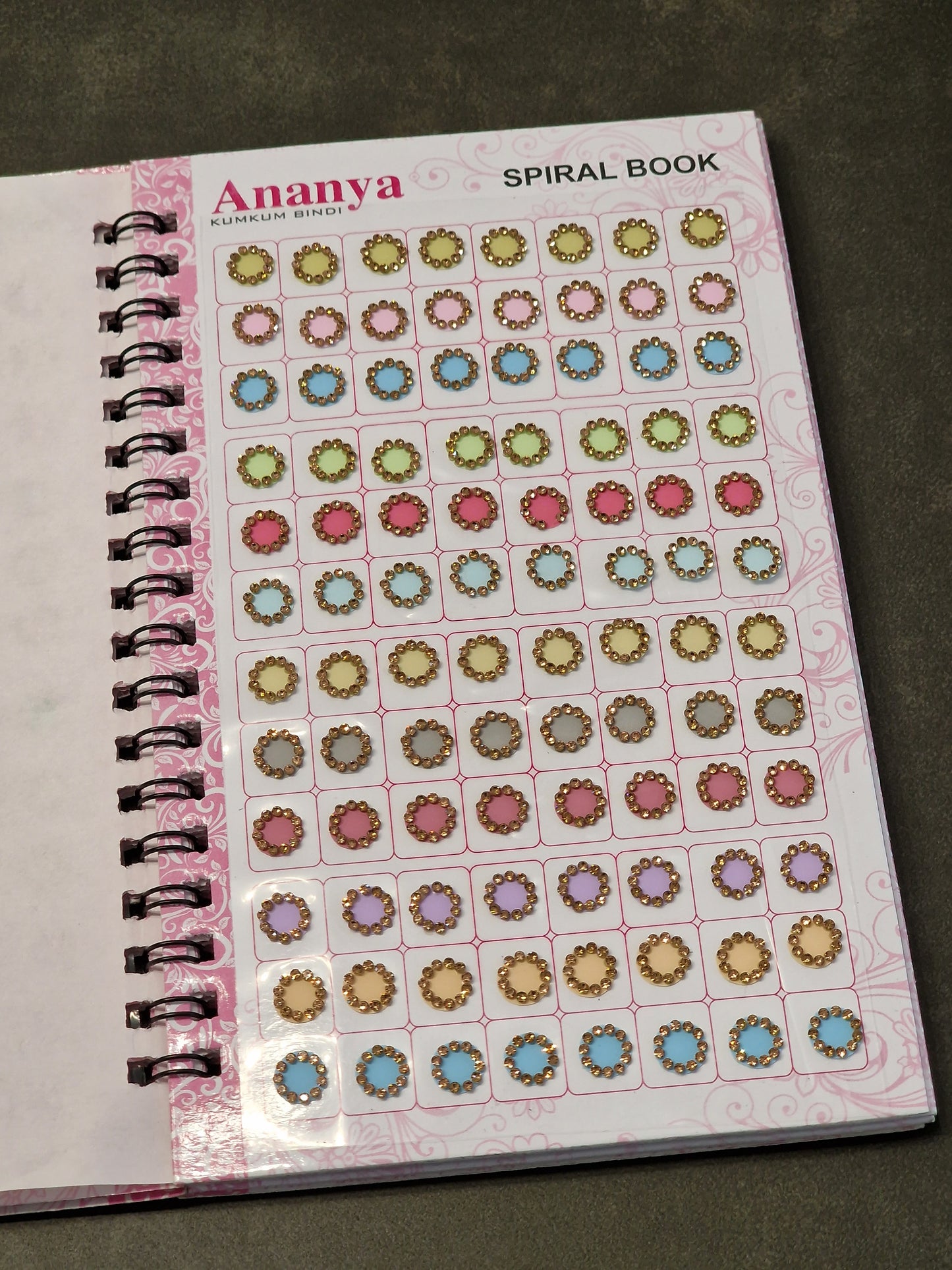 Pastel Diamanté Bindi Book