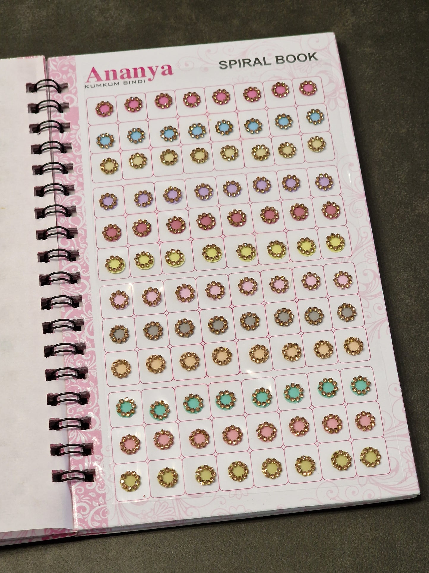 Pastel Diamanté Bindi Book