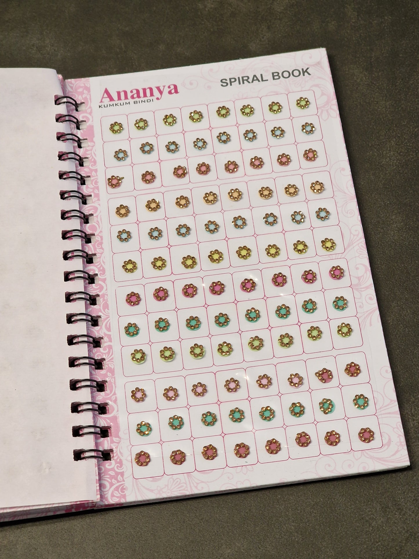 Pastel Diamanté Bindi Book