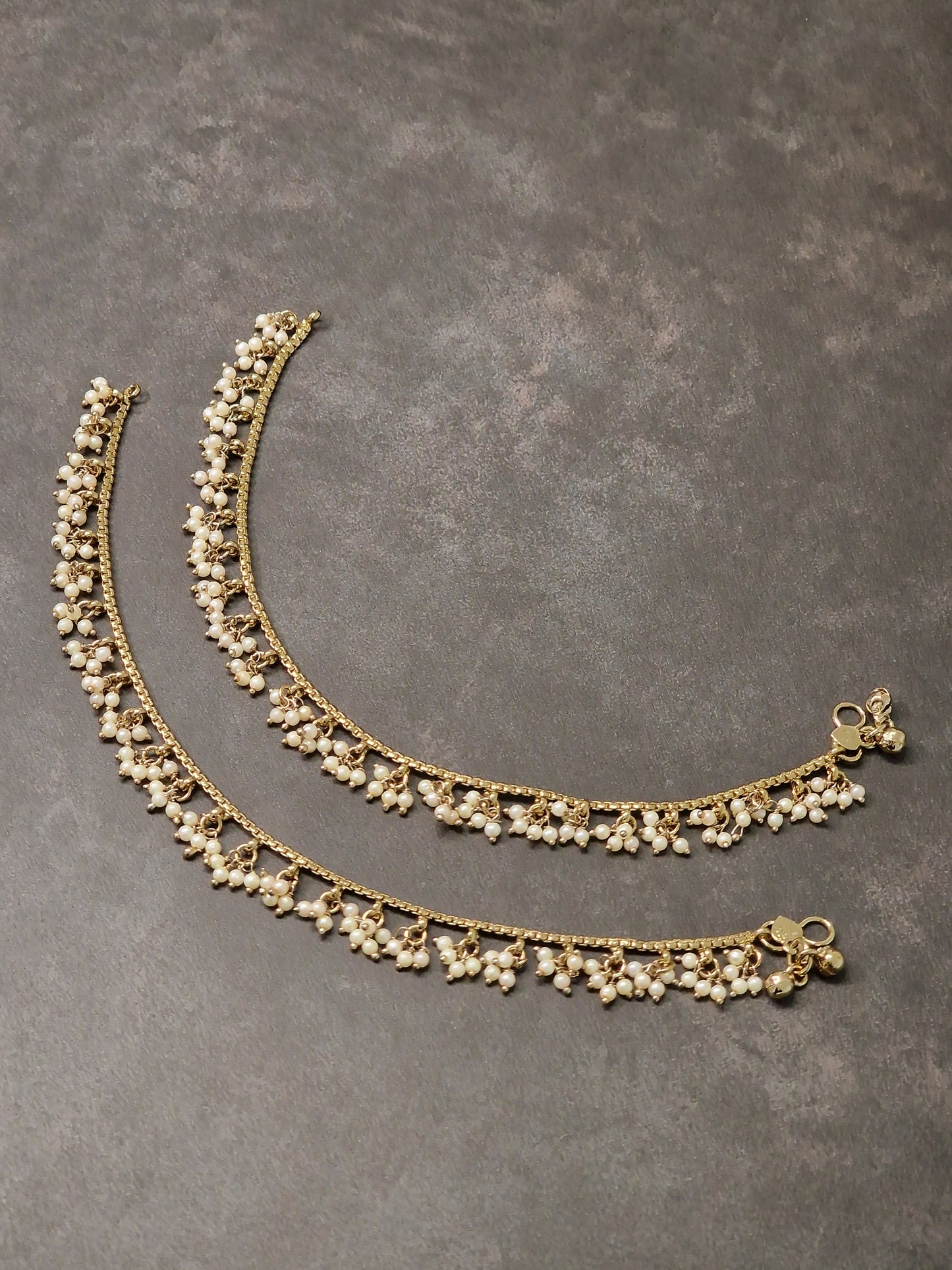 Pearl Drop Anklets - Available in various colours
