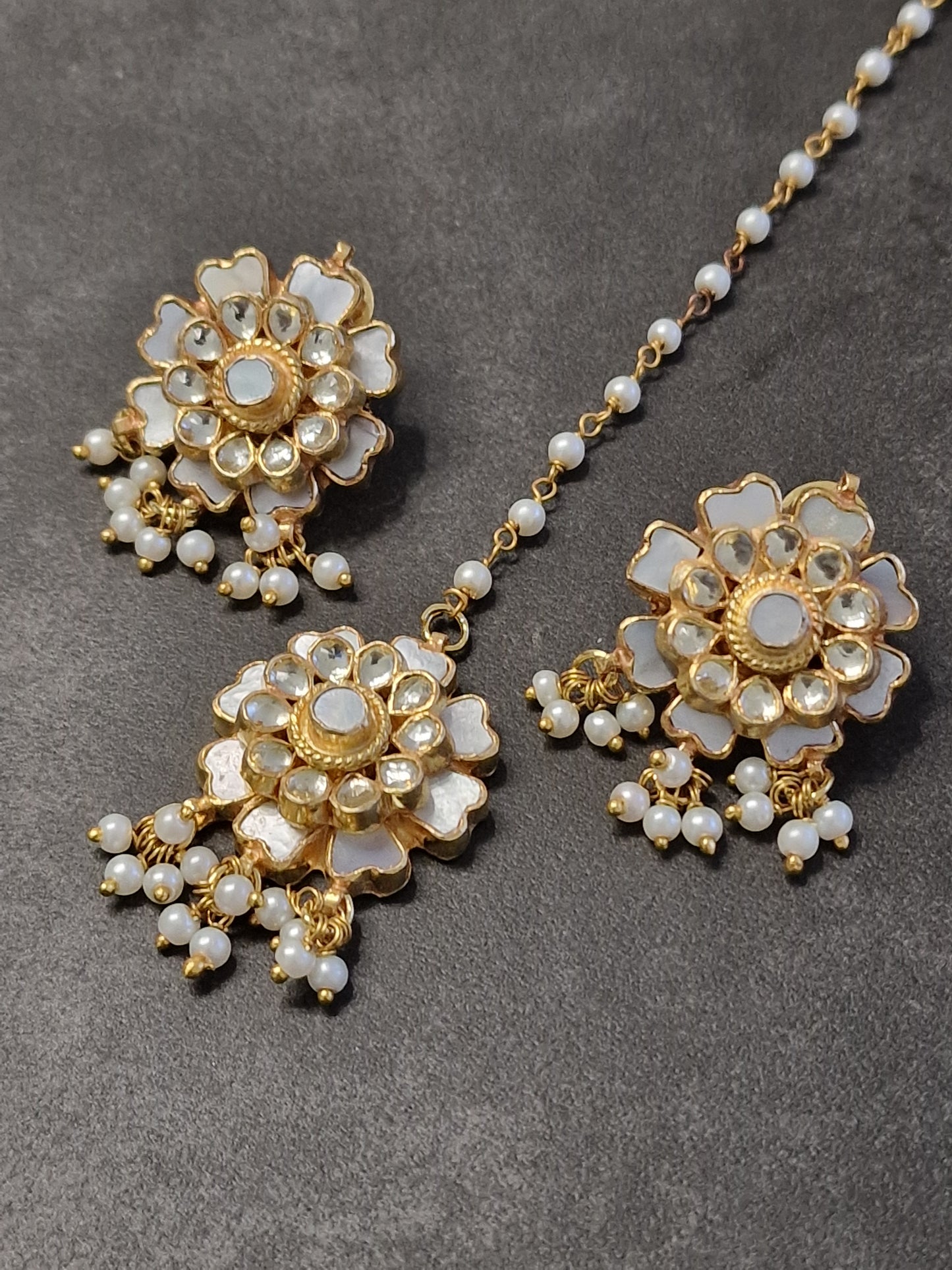 Mother of Pearl Studs & Tikka