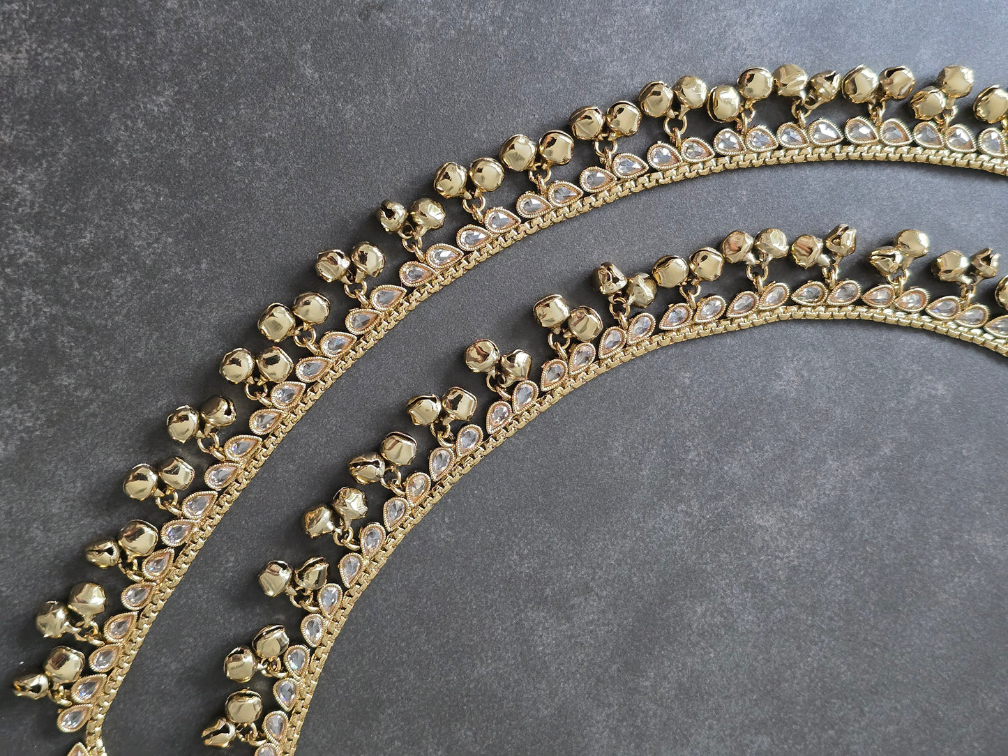Gold bell anklets