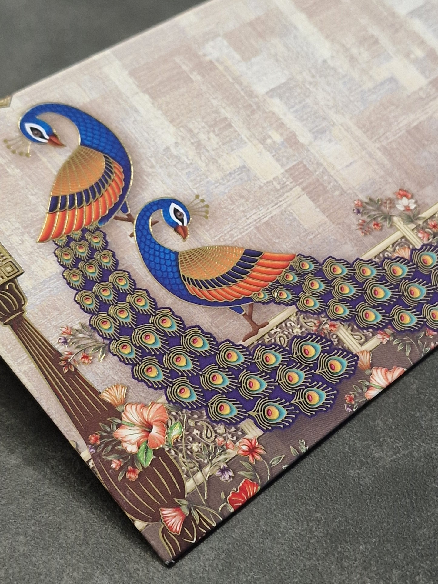 Blue Peacock Envelopes