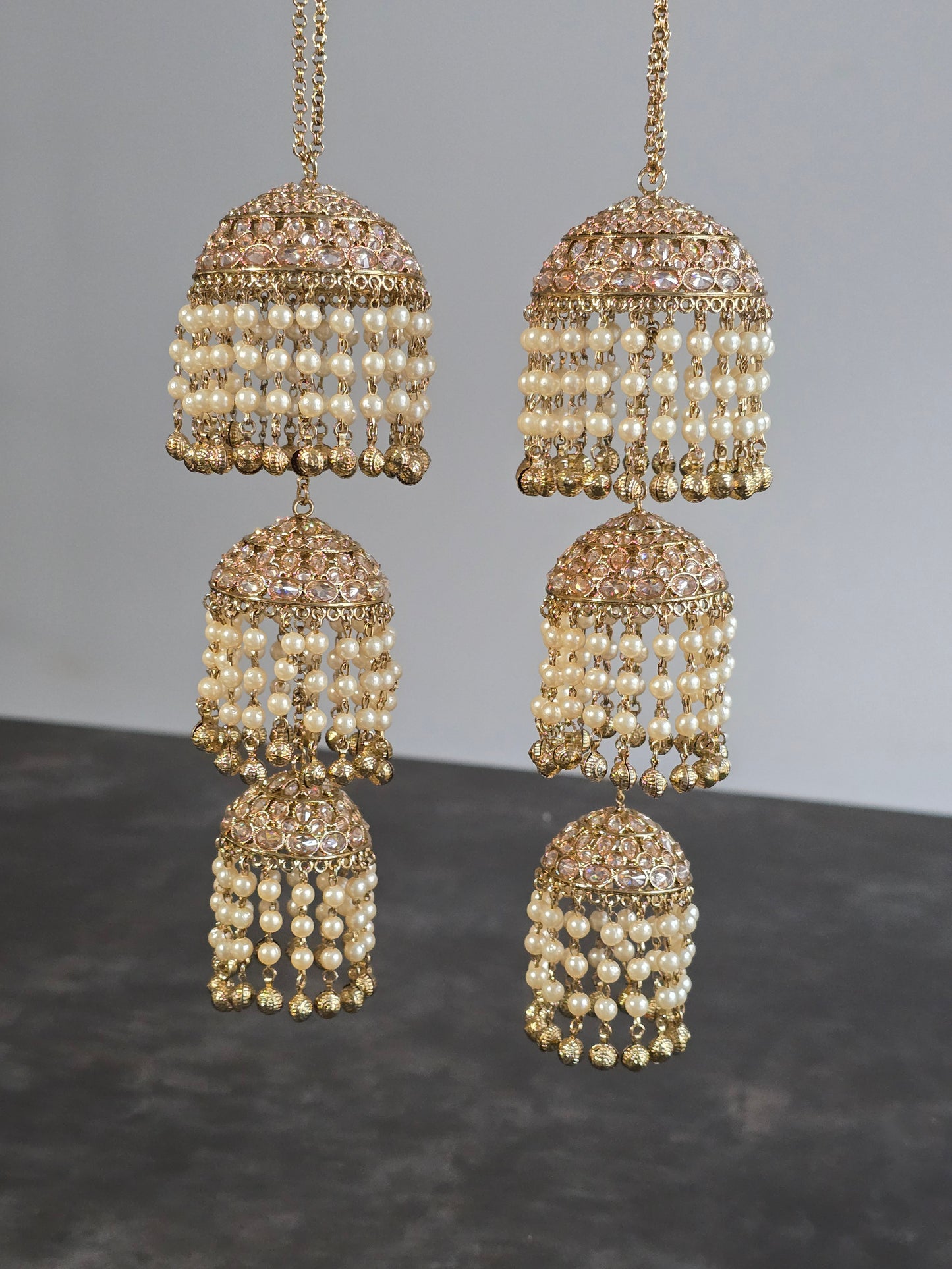 Polki gold and pearl kaleeray