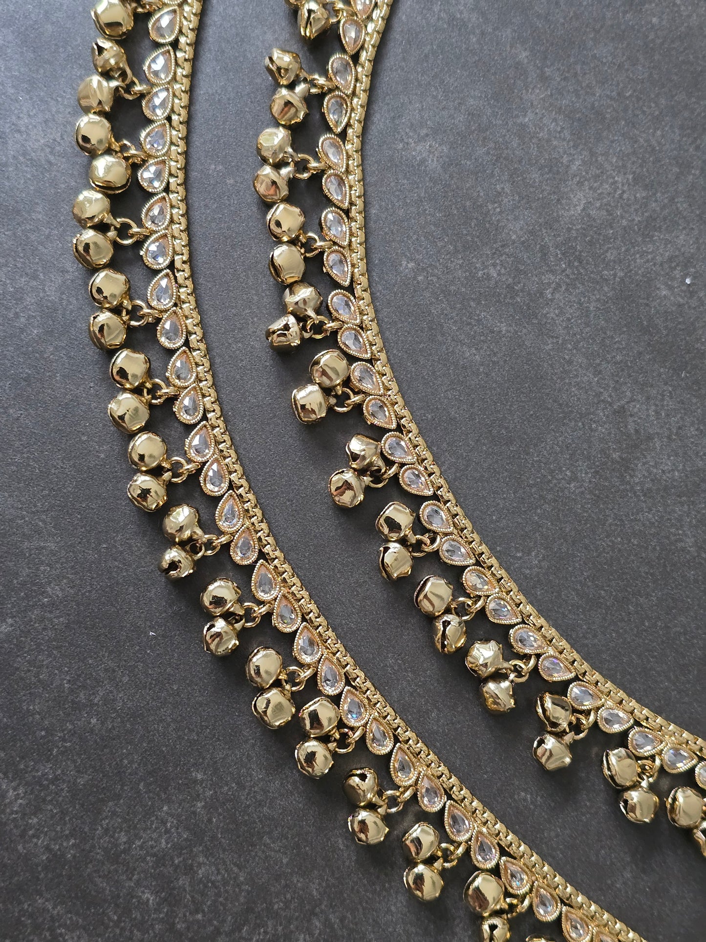 Gold bell anklets