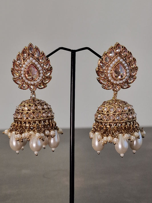 Gold Jhumki Earrings