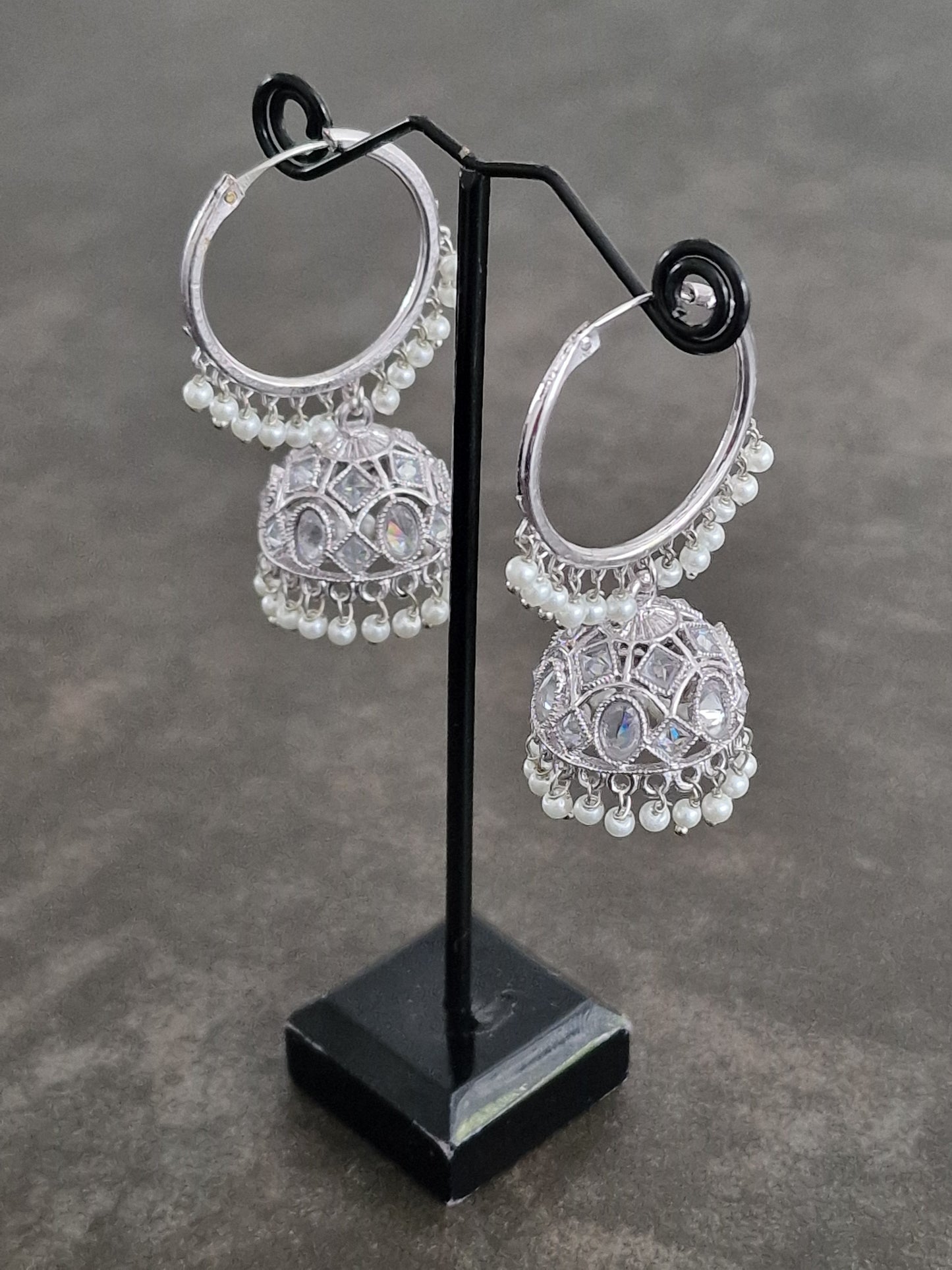 Silver Jhumki