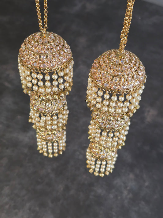 Polki gold and pearl kaleeray